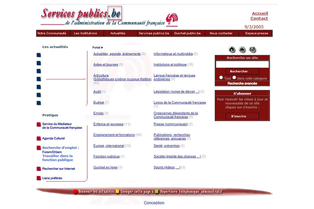 Création du logo, du portail et des sites des services de l&apos;administration